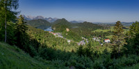 View of Hohenschwangau from Neuschwanstein Castle road