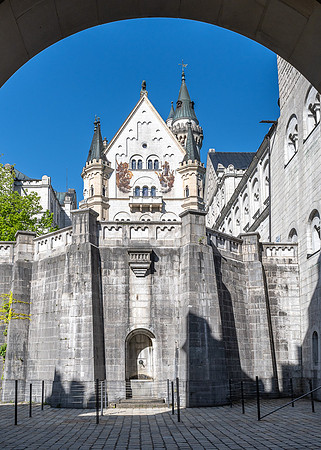 Entrance gate of Neuschwanstein Castle