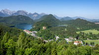 View of Hohenschwangau from Neuschwanstein Castle