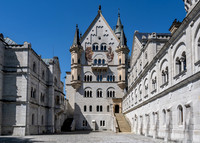Inner couryard (through the entrance gate) of Neuschwanstein Castle