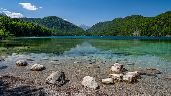 Alpsee (lake) in Hohenschwangau