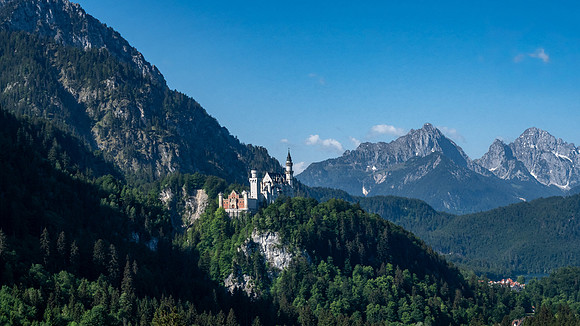 Neuschwanstein Castle from the Tegelbergbahn
