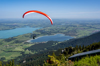Paragliding from the Tegelbergbahn mountain station