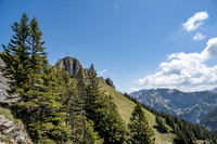 Branderschrofen summit (marked with a cross)