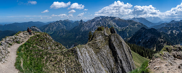 180 degree panoramic view from Branderschrofen summit