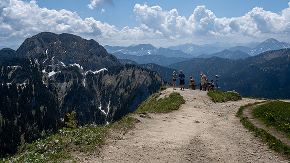 View towards  the Austrian Alps