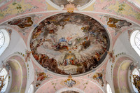 The central dome in the Parish Church of St. Peter and St. Paul