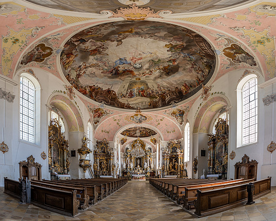 Multiple image view of the Parish Church of St. Peter and St. Paul
