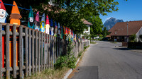 Fence around primary school in Hopfensee