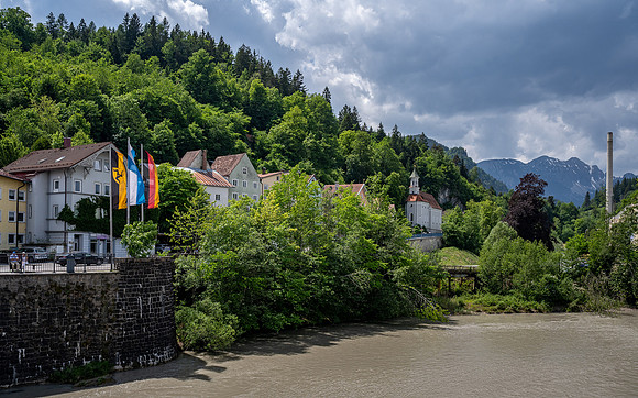 The Lech river through Füssen