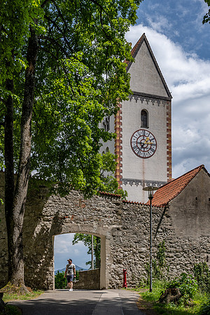 The clock tower inside the High Castle