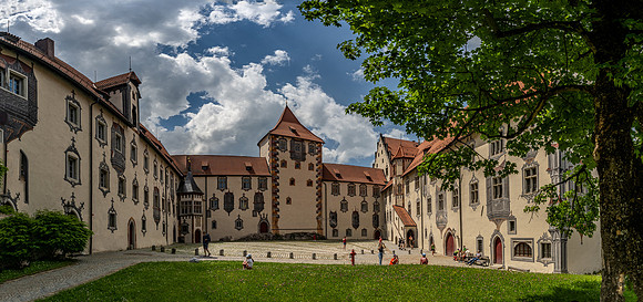 Panorama of the central courtyard of the High Castle