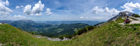 180 degree panorama of the Bavian Alps from Kehlstein