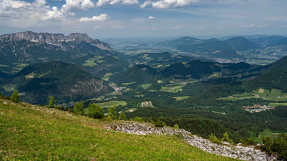 Untersberg mountain range (left)