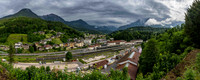 Panorama view of Bavarian Alps from Schönau Am Königssee
