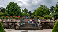 Famous steps in Mirabell Gardens featured in the Sound of Music