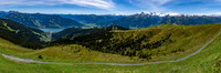 180 degree panoramic view from the Schmittenhöhe
