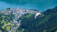 Paraglider above the town of Zell am See