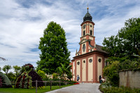 The Clock Tower in the Palace formal gardens
