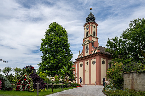 The Clock Tower in the Palace formal gardens