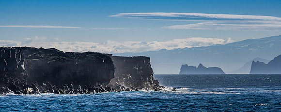 Island of Surtsey with others in the Westman archipelago