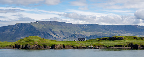 Mount Esja - view from Reykjavik Port