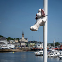 Soft Toys mark the route of 'Sandra's Run'