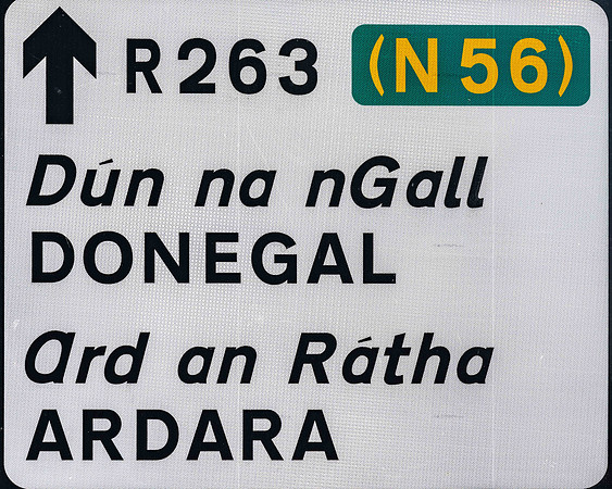 Road Signs in Gaelic and English