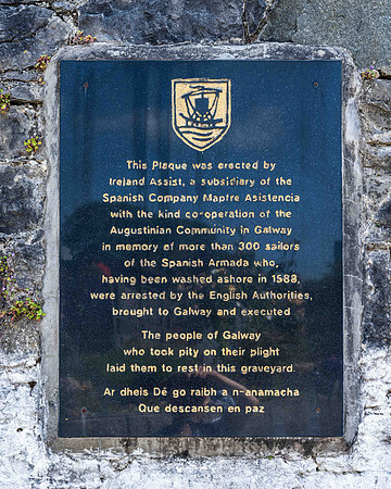 Burial Plaque for sailors of the Spanish Armada 1588