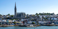 Cobh town with St Colman's Cathedral