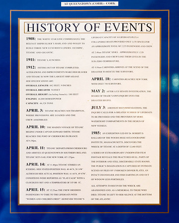 Titanic - History of Events