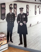 Captain Edward J Smith and Chief Purser Hugh Walter McElroy aboard Titanic