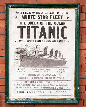 Advert for the Titanic maiden voyage