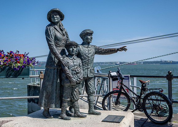 Annie Moore and her brothers