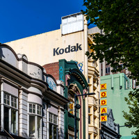 Old Kodak signage in the Elizabeth Street Shopping Area