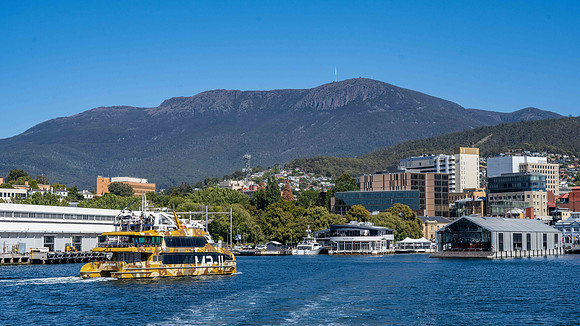 Elizabeth Street Pier and Mount Wellington
