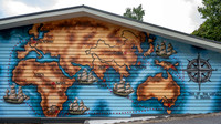 Map of Tea Routes on a tea shop in Olinda