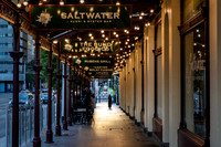 Restaurants down the side of Queen Victoria Market