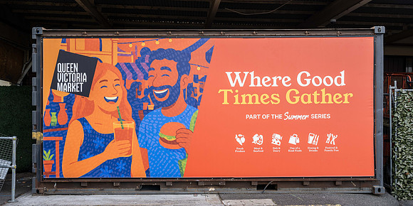Queen Victoria Market - Advertising Hoarding