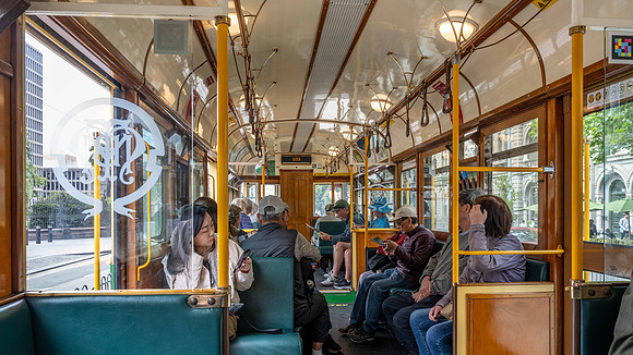 Inside a Melbourne Tram