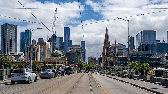 St. Kilda Road over the Yarra River