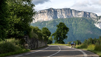 Cycling towards Mont Granier, Annecy, France