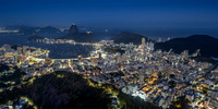 Rio Blue Hour Panorama, Brazil