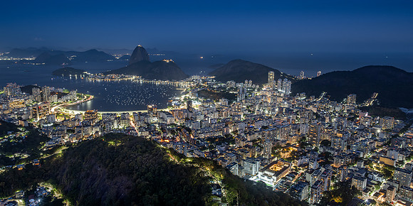 Rio Blue Hour Panorama, Brazil