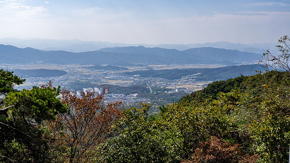 View of Gyeongju from the Seokguram Grotto