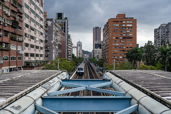 Overground section of the Taipei Metro