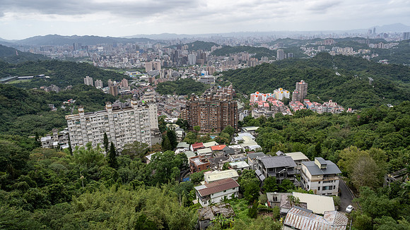 View over Taipei from the Maokong Gondola