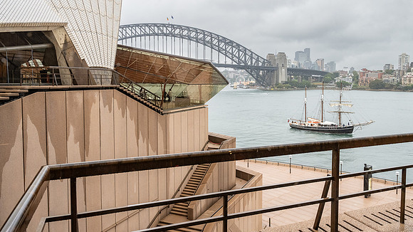Sydney Harbour Bridge from Inside Sydney Opera House