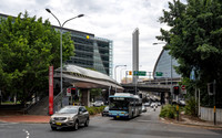 Looking down the Western Distributor Road