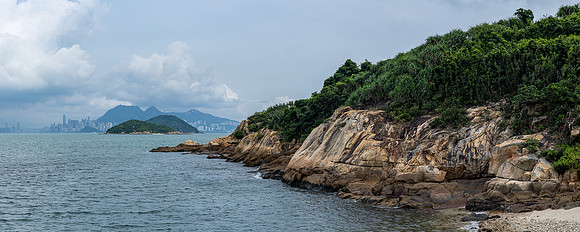 Hong Kong Island from Peng Chau Island